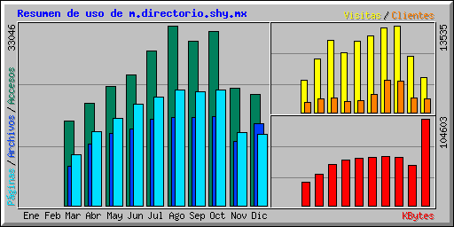 Resumen de uso de m.directorio.shy.mx